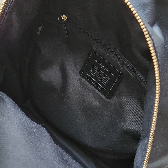 Coach Leather and Canvas Backpack Black & Brown - Picture 9 of 9